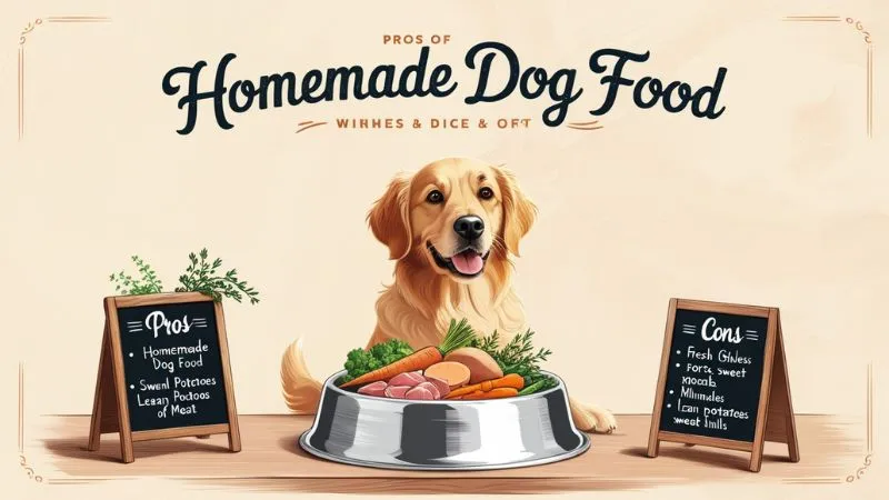 Homemade Dog feed pros and cons 