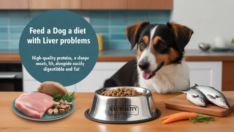  feed a dog with liver problems