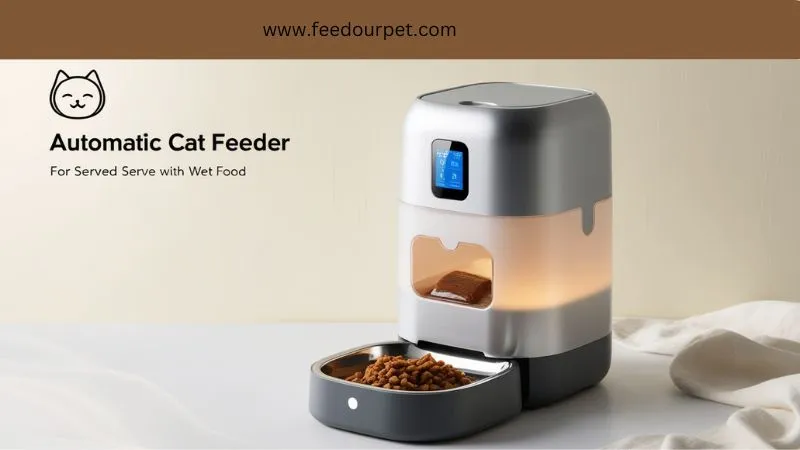 Automatic Cat Feeder Wet Food