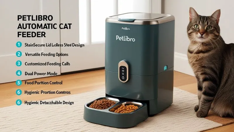 Key Features of the PETLIBRO Automatic Cat Feeder