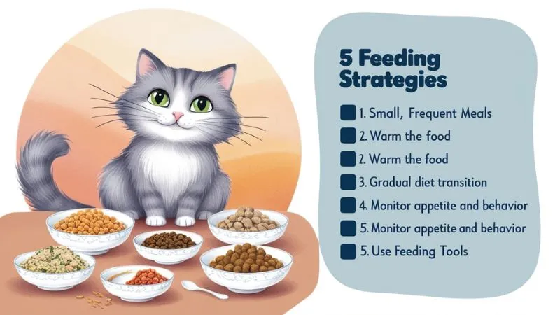 Explore effective feeding strategies for cats with pancreatitis, focusing on small, frequent meals, low-fat options, and hydration to support healing and comfort.
